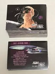 1996 Skybox STAR TREK THE NEXT GENERATION Season 4 Complete 108 Card Set
