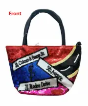 Beautiful Women Tote Bag Beaded & Sequin Shoulder Handbag 5th Avenue 148