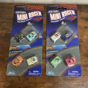 Die Cast Mini Racer Cars, Super Fast, Ages 3+, Pull Back and Go Action 2 Sets