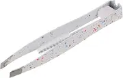 FOYTOKI Professional Eyebrow Tweezers Brush Round Tip Stainless Steel for Grooming Lash Application Compact Size