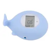 Whale Shaped Baby Bath Tub Water Thermometer Silent Alarm Infant Baby Bath