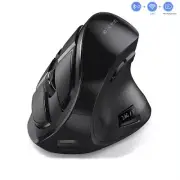 Bluetooth Wireless Vertical Mouse Rechargeable for Multi-Purpose 2.4G Mouse