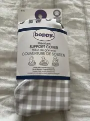 Boppy Fabric Nursing Pillow Cover - Gray White Elephant Plaid Premium Support