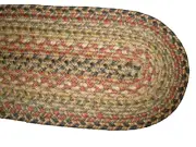 NEW Homespice Kingston 8"x28" Oval Table Runner Braided Jute