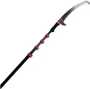 Telescopic Professional Tree Saw with Curved Hook, Branch Saw and Aluminum Telescopic Pole As Tree Pruner Pruner with Telescopic Handle Up Height of 7.2M Sawing Telescopic Saw,24 FT
