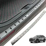 APEXRA Car Stainless Steel Rear Bumper Protector, for Toyota RAV4 2019 2020 2021 2022 2023 Accessories, Auto Parts Tailgate Back Trunk Door Sill Cover Scuff Plate Strip Guard Protection