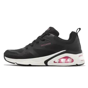 Skechers 休閒鞋 Tres-Air-Revolution-Airy 女鞋 黑 白 氣墊 緩震 增高 運動鞋 177420BLK