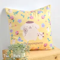 在飛比找PChome24h購物優惠-《Sanrio-花漾布丁狗》麂皮靠墊 45*45CM