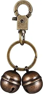 PENIKOKO Dog Collar Bell with Brass Finish Durable Pet Collar Accessory Easy Attach Spring Snap Hook for Dogs and Cats Adds Charm and Safety to Pet Collars