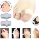 Feet Foot Care Gel Toe Straighteners 2 Hole Separator Hallux Valgus Bunion