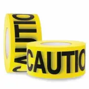 Caution Party Tape • 3 In. wide X 100 Ft. • High Visibility • 2 Rolls