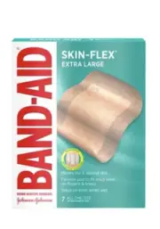 Band-Aid Skin-Flex Extra Large Adhesive Bandages, Box of 7