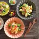 日本製美濃燒 23.5cm菊花形盤子 日式餐盤 盤 盤子 陶盤 義大利麵盤 水果盤 沙拉盤 飯盤 日本