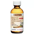 De La Cruz Fractionated Liquid Coconut Oil, Moisturizer for Hair & Skin, 2 FL OZ