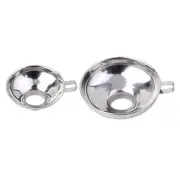 2 Pcs Kitchen Accessories Funnel with Handle Filter Wide Mouth
