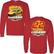 Checkered Flag Sports Joey Logano 2025 Long Sleeve Shell 2-Spot T-Shirt Red, Red, X-Large