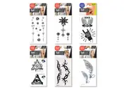 tattot - PRICE FOR 6 ASSORTED TEMPORARY TEMPORARY TATTOO PARTY ROCK