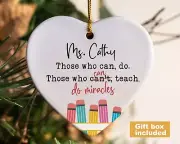 Teacher Gift Team Teacher Ornament Teacher Appreciation Gift Teach Love Inspire