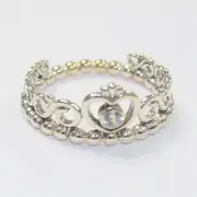 Authentic Pandora Ring My Princess Size 56 ( 7.5 ) 190880CZ W Suede Pouch