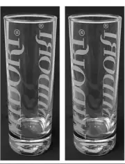 Midori Melon Liqueur 2 x Clear Highball Glasses BNWOB 360mls BRA BAR MAN CAVE