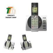 DECT 6.0 Expandable Cordless Phone with Answering System and Caller ID, Silve...