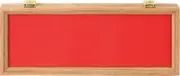 Displays Glass Case 18" X 7" X 2 3/8" Red Foam Lined Felt Cover - M913