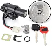 Gas Fuel Tank Cap, for Seat, Ignition Switch Start Lock Key Set, for CB600F CB600F2Y Hornet S 600 CB250 Hornet 250 35010-MBZ-D01 35010-KEA-740 35010-KEA-J00 35010-KEA-J50 Car Seat Ignition Swi
