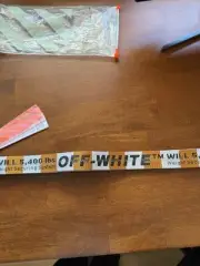 Virgil Abloh MCA Figures of Speech Off White Orange White Belt