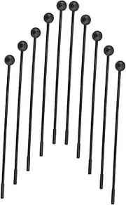 CVUTOVO 10Pcs Long Handle Plastic Drum Mallets for Ergonomic Percussion Sticks Durable Drum Hammers Musical Instrument Accessories for Young Learners