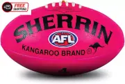 Sherrin AFL KB Synthetic Supergrip Football Pink