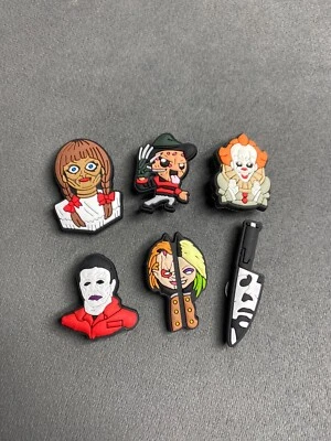 Shoe Charms Fit Crocs Charms bundle 6pcs evil characters like annabell mayers