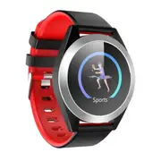 1.3 inch IPS Color Screen Smartwatch IP67 Waterproof,Silver Edge,Support Call Reminder /Heart Rate Monitoring/Blood Pressure Monitoring/Sleep Monitoring/Sedentary Reminder(Red)