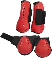 Perfeclan 4X Horse Tendon Boots Equestrian Equipment Comfortable Protectors Breathable Protective Gear Horse Boots Leg Protection Guard, L