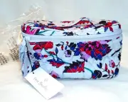 NWT VERA BRADLEY 100% COTTON QUILTED VINEYARD FLORAL PATTERN TRAIN CASE