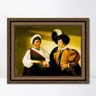 Framed Canvas Print The fortune teller 2 by Michelangelo Merisi da Caravaggio
