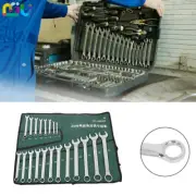 14/20 Set 6-32mm Spanner Open Box Combination Metric Open Ring w/ Roll Pouch New