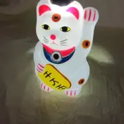 1 Cat only - MANEKI NEKO plastic christmas light string cover statue figure
