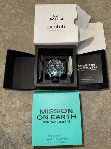 Omega X Swatch MoonSwatch Mission On Earth Polar Lights + BAG + GIFT RECEIPT