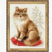 "Fluffy Paws: Whiskered Wonders Cross Stitch Kit - Create a Meow-tastic Masterpi
