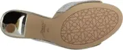Jewel Badgley Mischka Women's Haya Slide Sandal 7.5, Gold Textile