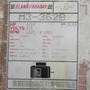 Leland Faraday Motor M3-362B 1/10 HP 1075 RPM 4 Speed 115 Volt CCWLE TN-192
