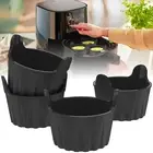 4Pcs Air Fryer Egg Poacher Food Grade Silicone Egg Poaching Cups Non-Stick NX