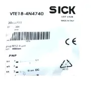 A● SICK VTE18-4N4740 Photoelectric proximity sensor ,NPN ,New