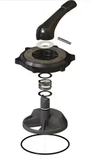 Key Cover & Handle Assembly Multiport Valves For Hayward SPX0710XBA17