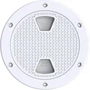 SEAFLO Marine Circular Non-Slip Screw Out Deck Plate Inspection Access Hatch 4"/6"/8" White/Black/Tan