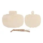 Unfinished Pumpkin Cutouts Hanging Ornaments 30 Pieces