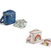 Fit + Fresh Repreve Eco Friendly Kid's Lunch Tote with 2 Storage Bags