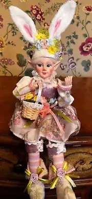 Cynthia Rowley 20" Easter Spring Elf Sprite Shelf Sitter Posable Doll