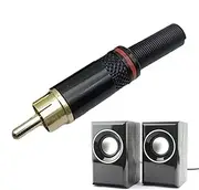 Speaker Plug - Video Wire Plug - Male Plug, Screw Terminal Connector, Video Connector Adapter for Speaker, Audio Equipment, and Video Equipment