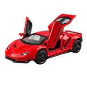 Catzon 1:32 LP770 Alloy Car Model with Pull-Back Functionality and Sound Light Effects-Red